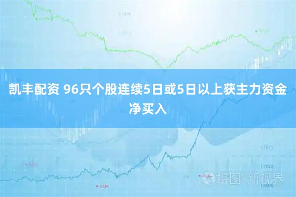 凯丰配资 96只个股连续5日或5日以上获主力资金净买入